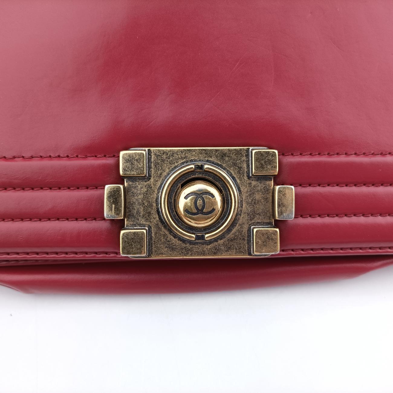 BOY CHANELRedLeatherA6671315642113ボーイシャネルレッドレザーA6671315642113