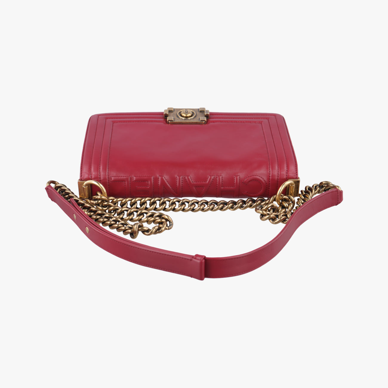 BOY CHANELRedLeatherA6671315642113ボーイシャネルレッドレザーA6671315642113