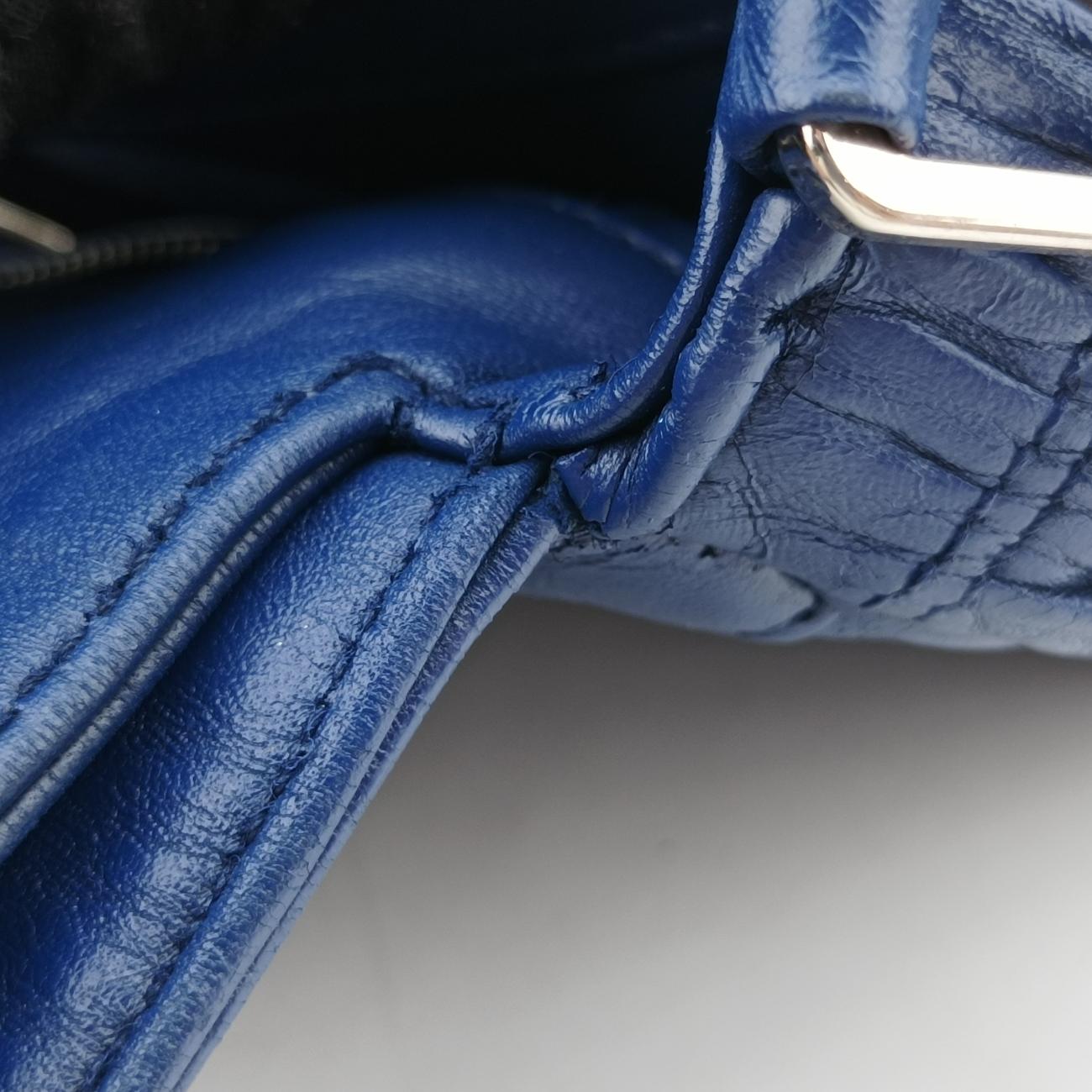 Nappa GaufretteBlueLeather113ナッパゴーフルブルーレザー113
