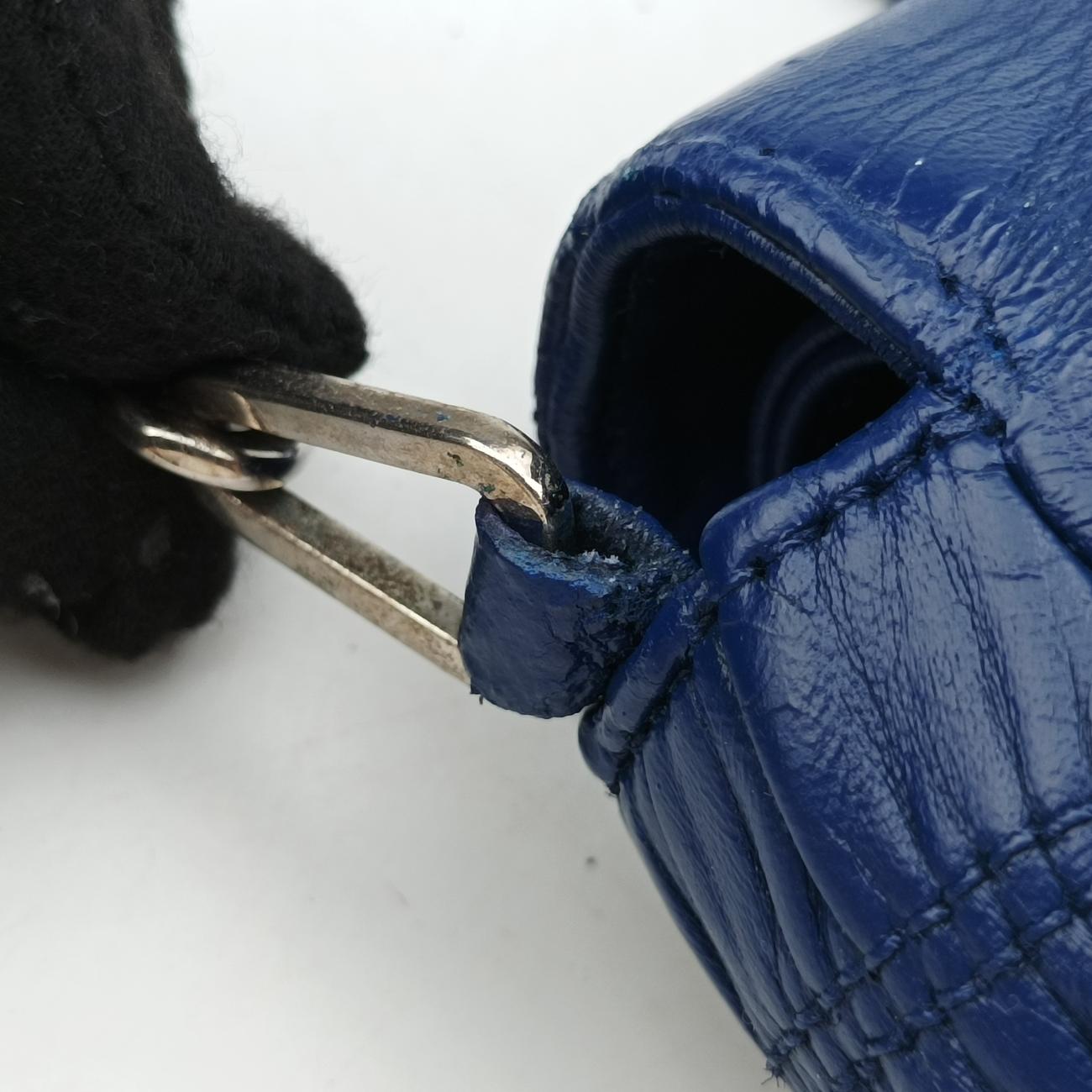Nappa GaufretteBlueLeather113ナッパゴーフルブルーレザー113