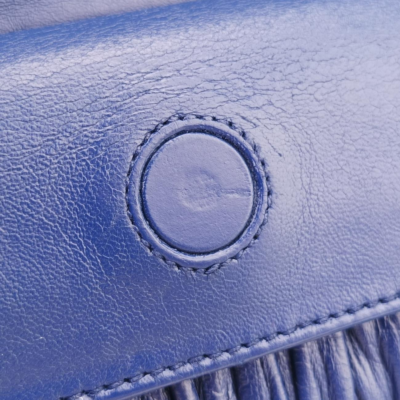 Nappa GaufretteBlueLeather113ナッパゴーフルブルーレザー113