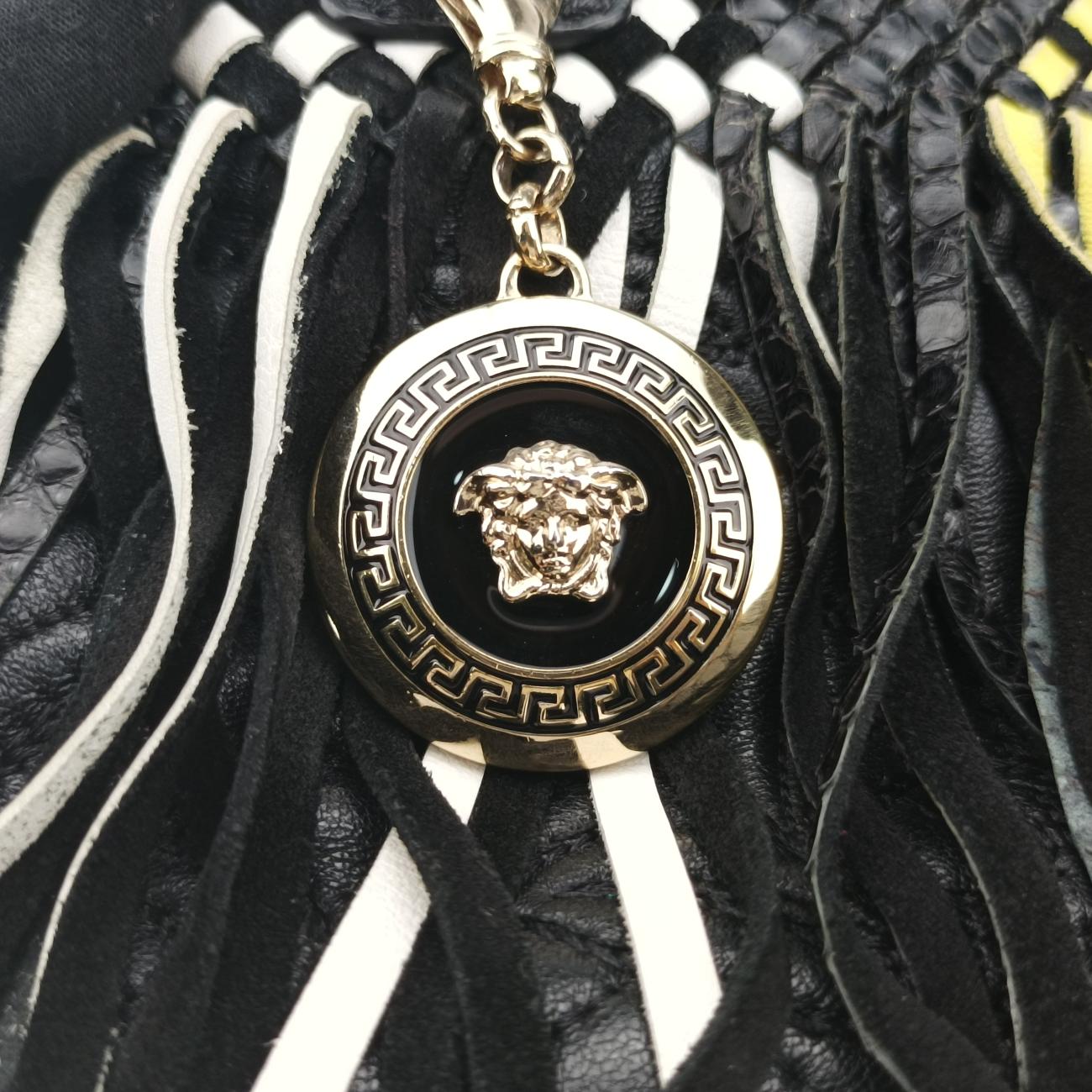 Braided Tassel MedusaBlackLeatherブレイデッド タッセル メデューサブラックレザー