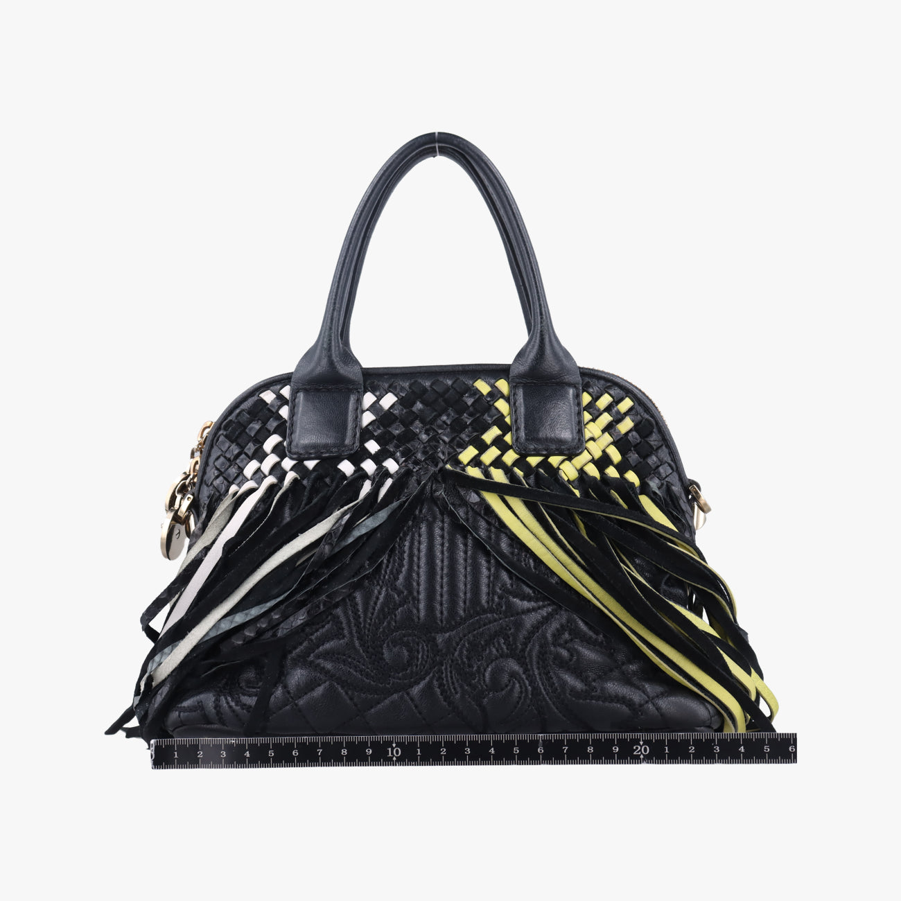 Braided Tassel MedusaBlackLeatherブレイデッド タッセル メデューサブラックレザー