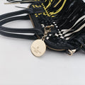 Braided Tassel MedusaBlackLeatherブレイデッド タッセル メデューサブラックレザー