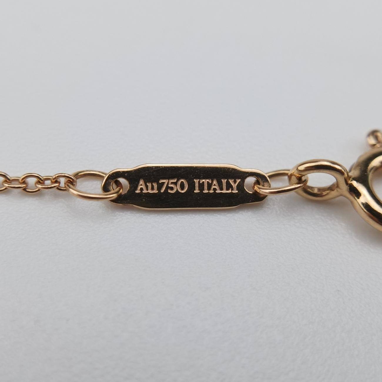 T Smile PendantGolden×PinkAU750Tスマイルペンダントゴールド×ピンクAU750