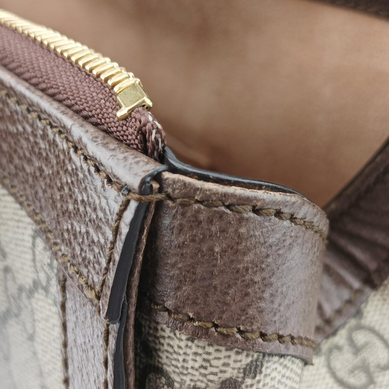 Ophidiabeige×red×greenPVC coated canvas x leather524537A032981582オフィディアベージュ×レッド×グリーンPVCコーティングキャンバス×レザー524537A032981582