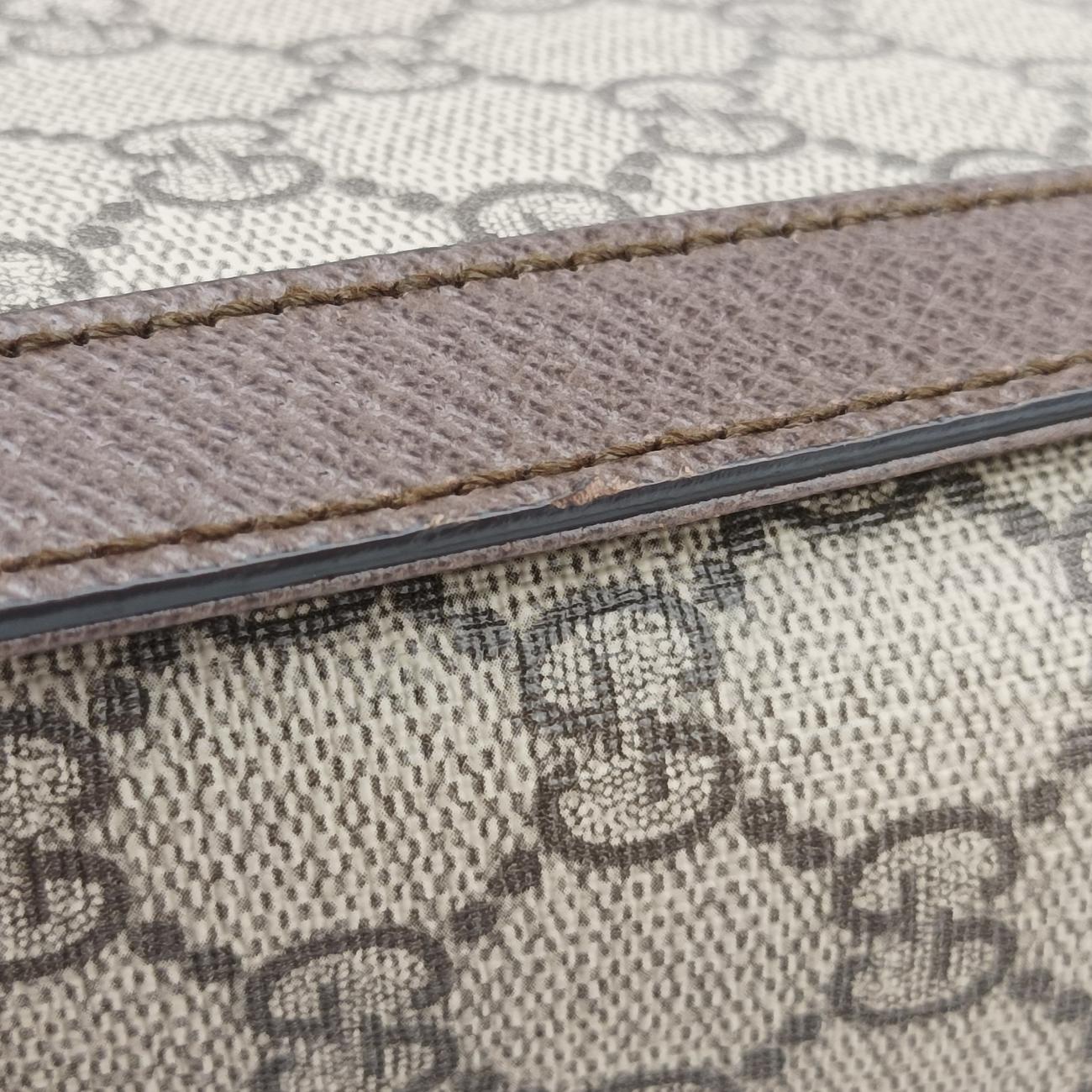 Ophidiabeige×red×greenPVC coated canvas x leather524537A032981582オフィディアベージュ×レッド×グリーンPVCコーティングキャンバス×レザー524537A032981582