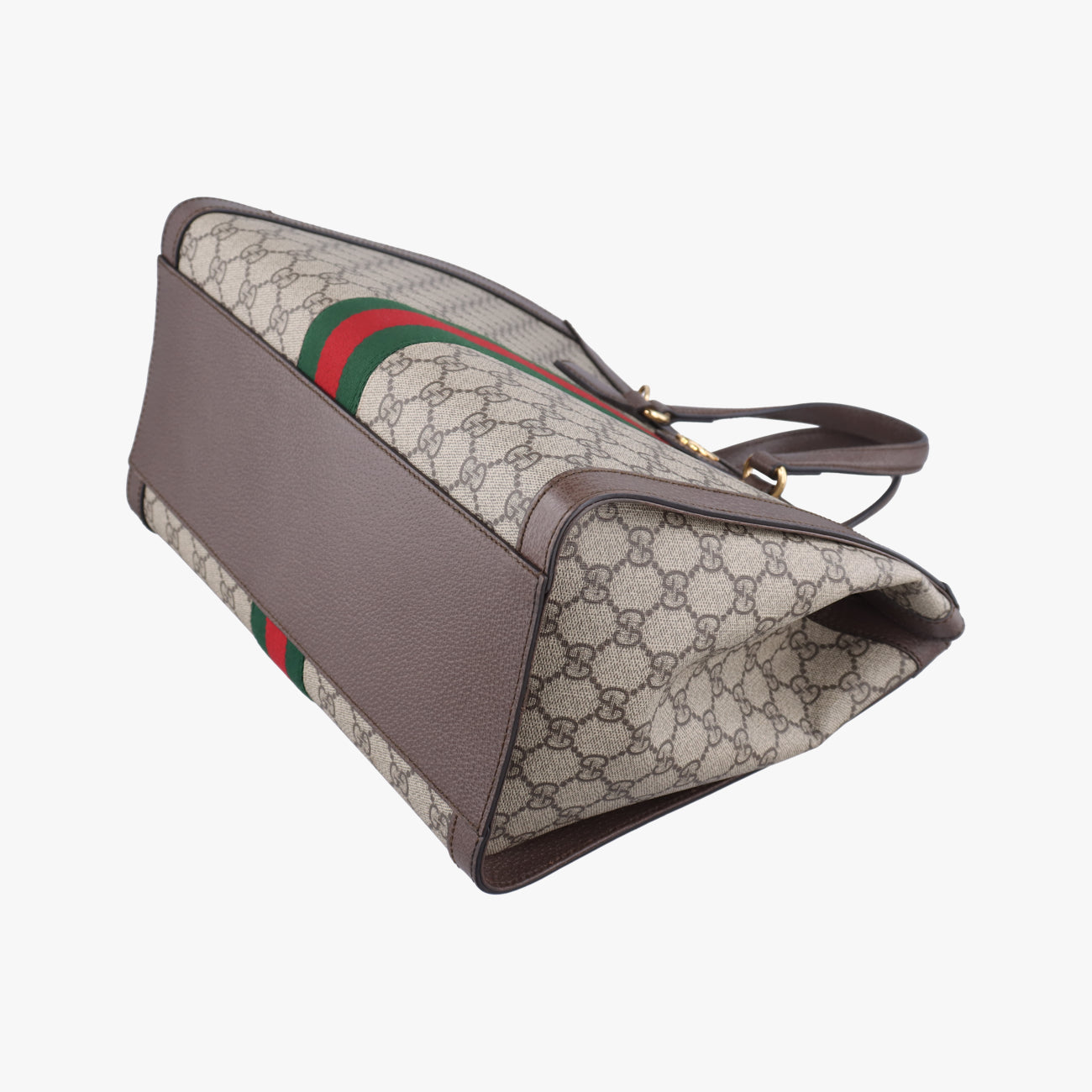 Ophidiabeige×red×greenPVC coated canvas x leather524537A032981582オフィディアベージュ×レッド×グリーンPVCコーティングキャンバス×レザー524537A032981582