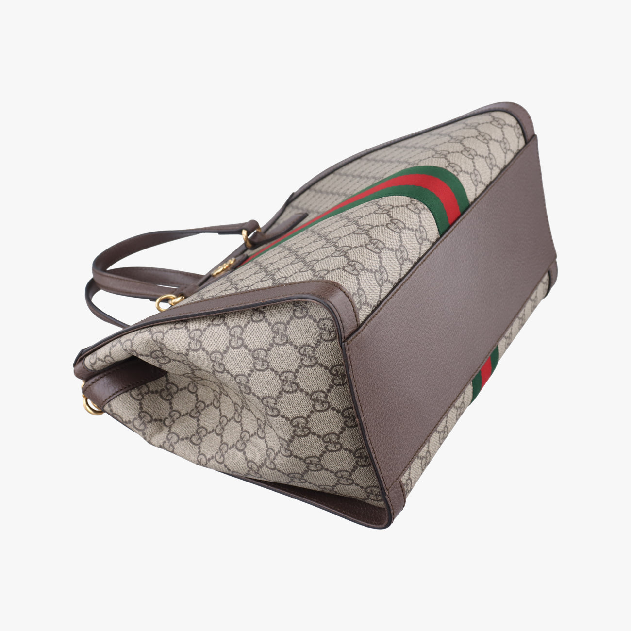 Ophidiabeige×red×greenPVC coated canvas x leather524537A032981582オフィディアベージュ×レッド×グリーンPVCコーティングキャンバス×レザー524537A032981582