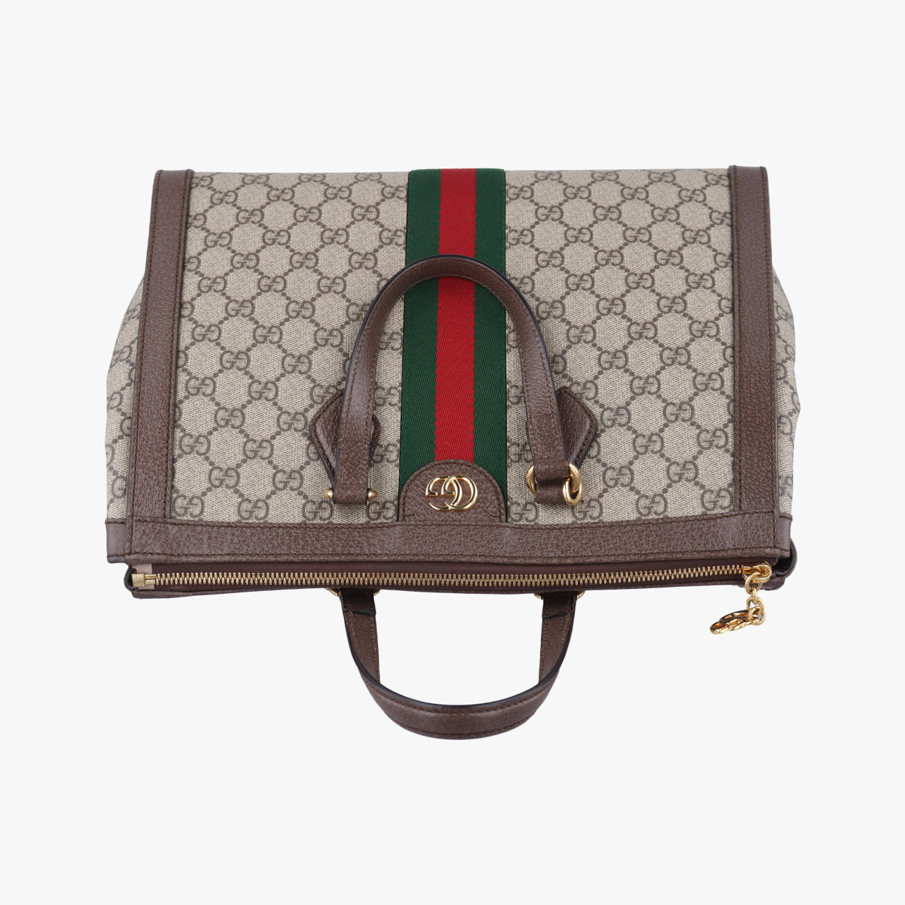 Ophidiabeige×red×greenPVC coated canvas x leather524537A032981582オフィディアベージュ×レッド×グリーンPVCコーティングキャンバス×レザー524537A032981582