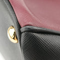GalleriaBurgundy×BlackSAFFIANO LeatherBN22747 V 208ガレリアワインレッド×ブラックサフィアーノレザーBN22747 V 208
