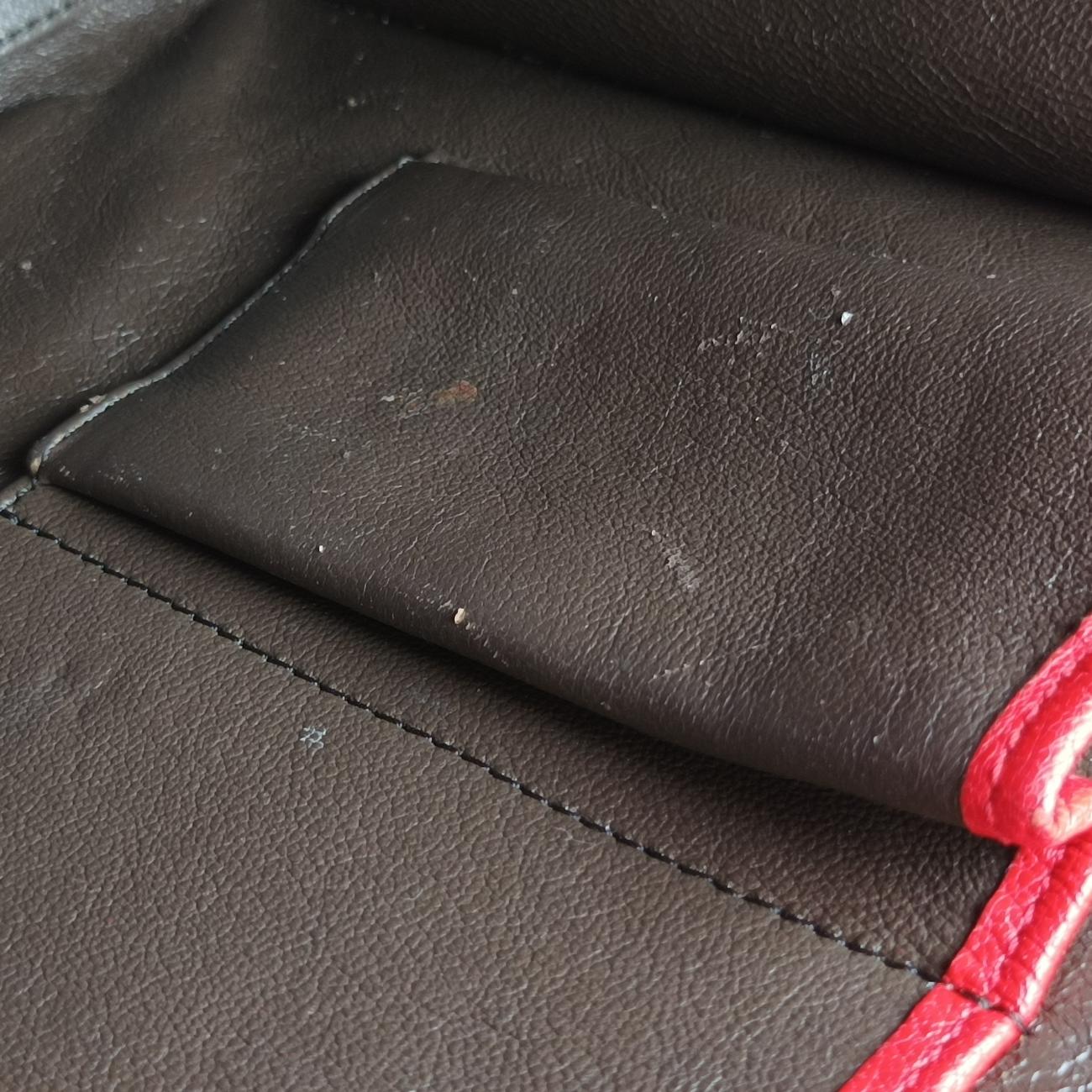 Luggage Micro shopperRed×brownLeatherF-LA-0154 F-CT-0154ラゲージマイクロショッパーレッド×ブラウンレザーF-LA-0154 F-CT-0154