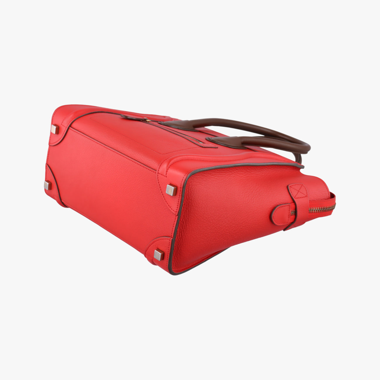 Luggage Micro shopperRed×brownLeatherF-LA-0154 F-CT-0154ラゲージマイクロショッパーレッド×ブラウンレザーF-LA-0154 F-CT-0154