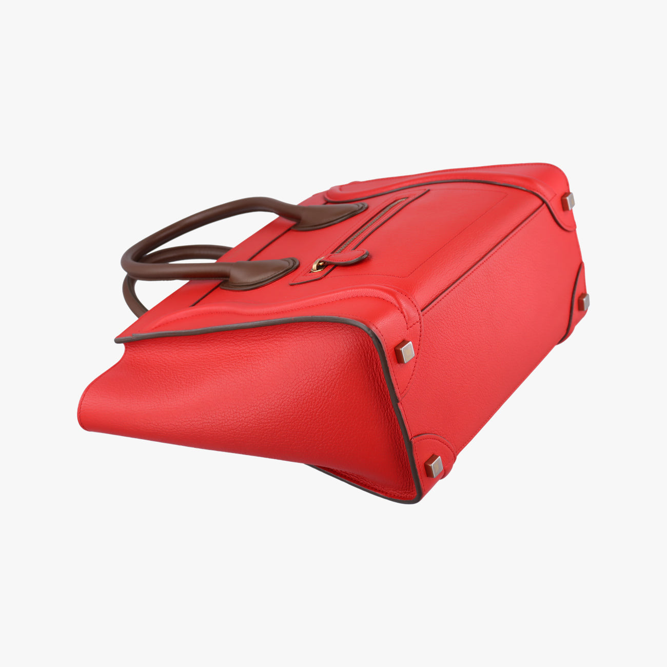 Luggage Micro shopperRed×brownLeatherF-LA-0154 F-CT-0154ラゲージマイクロショッパーレッド×ブラウンレザーF-LA-0154 F-CT-0154