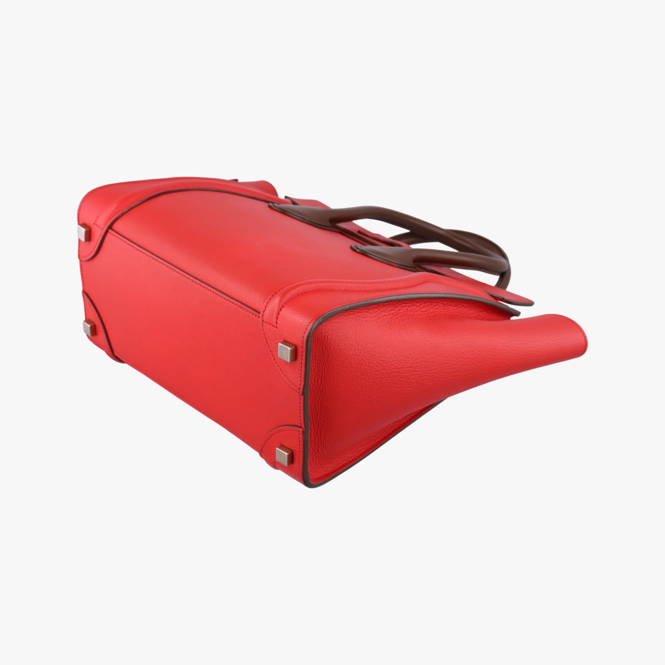 Luggage Micro shopperRed×brownLeatherF-LA-0154 F-CT-0154ラゲージマイクロショッパーレッド×ブラウンレザーF-LA-0154 F-CT-0154