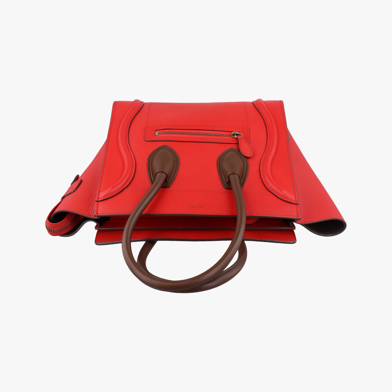 Luggage Micro shopperRed×brownLeatherF-LA-0154 F-CT-0154ラゲージマイクロショッパーレッド×ブラウンレザーF-LA-0154 F-CT-0154