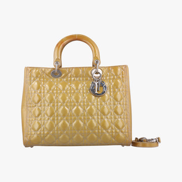 Lady DiorYellowPatent18AMA-0111レディディオール ラージイエローパテント18AMA-0111
