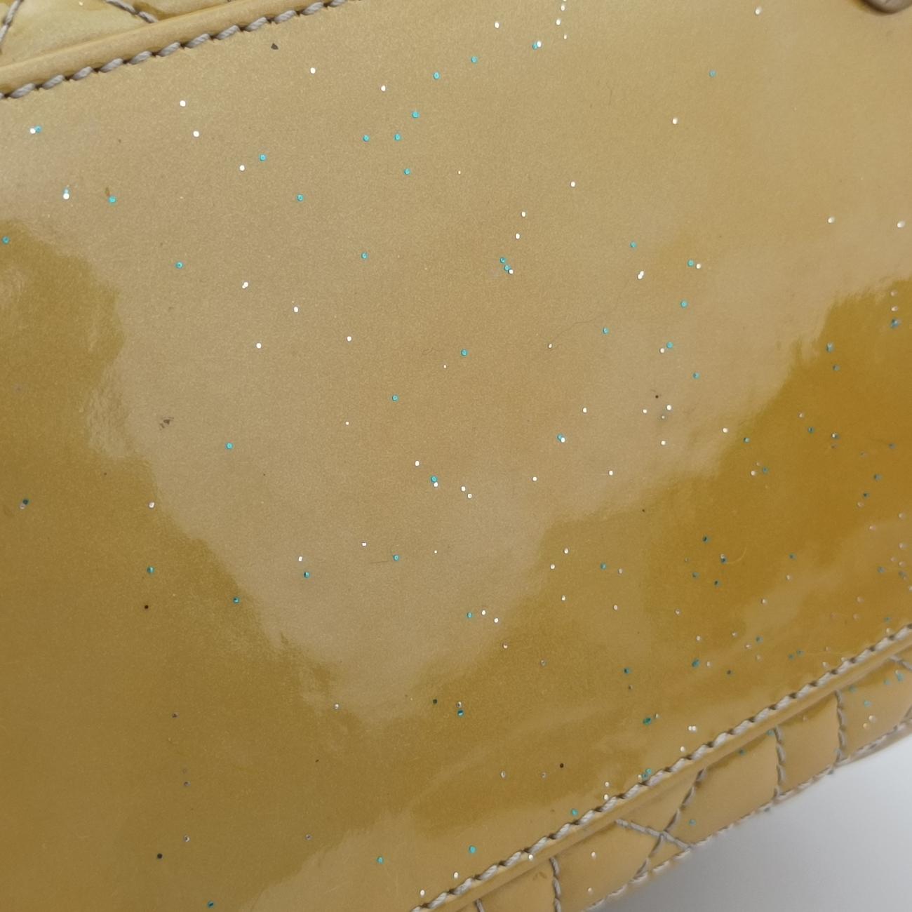 Lady DiorYellowPatent18AMA-0111レディディオール ラージイエローパテント18AMA-0111