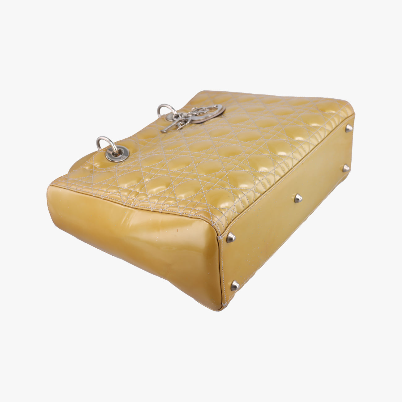 Lady DiorYellowPatent18AMA-0111レディディオール ラージイエローパテント18AMA-0111