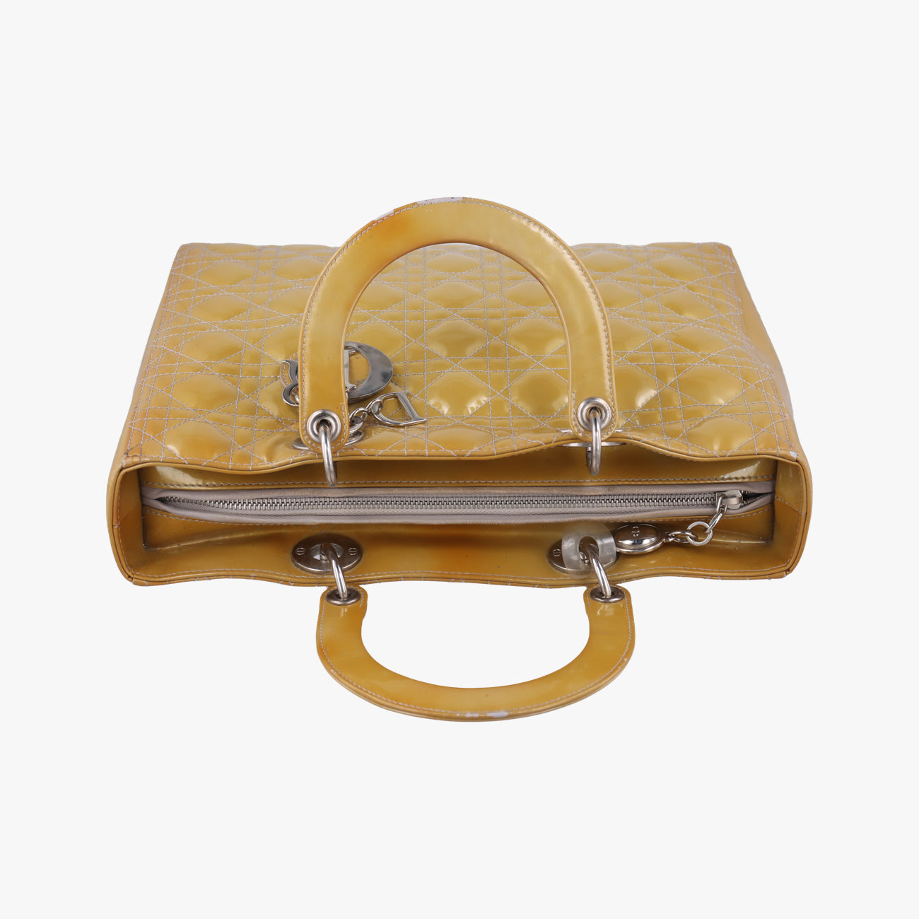 Lady DiorYellowPatent18AMA-0111レディディオール ラージイエローパテント18AMA-0111