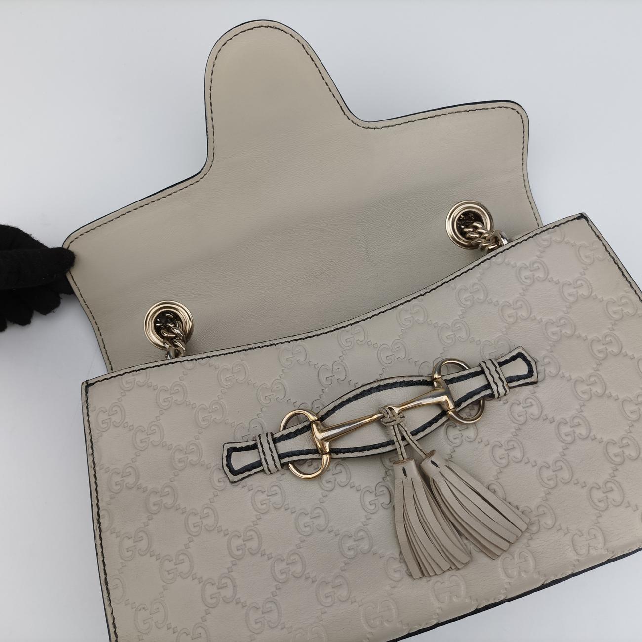 EmilyWhiteLeather295402Lot number unknownエミリーホワイトレザー295402製番不明