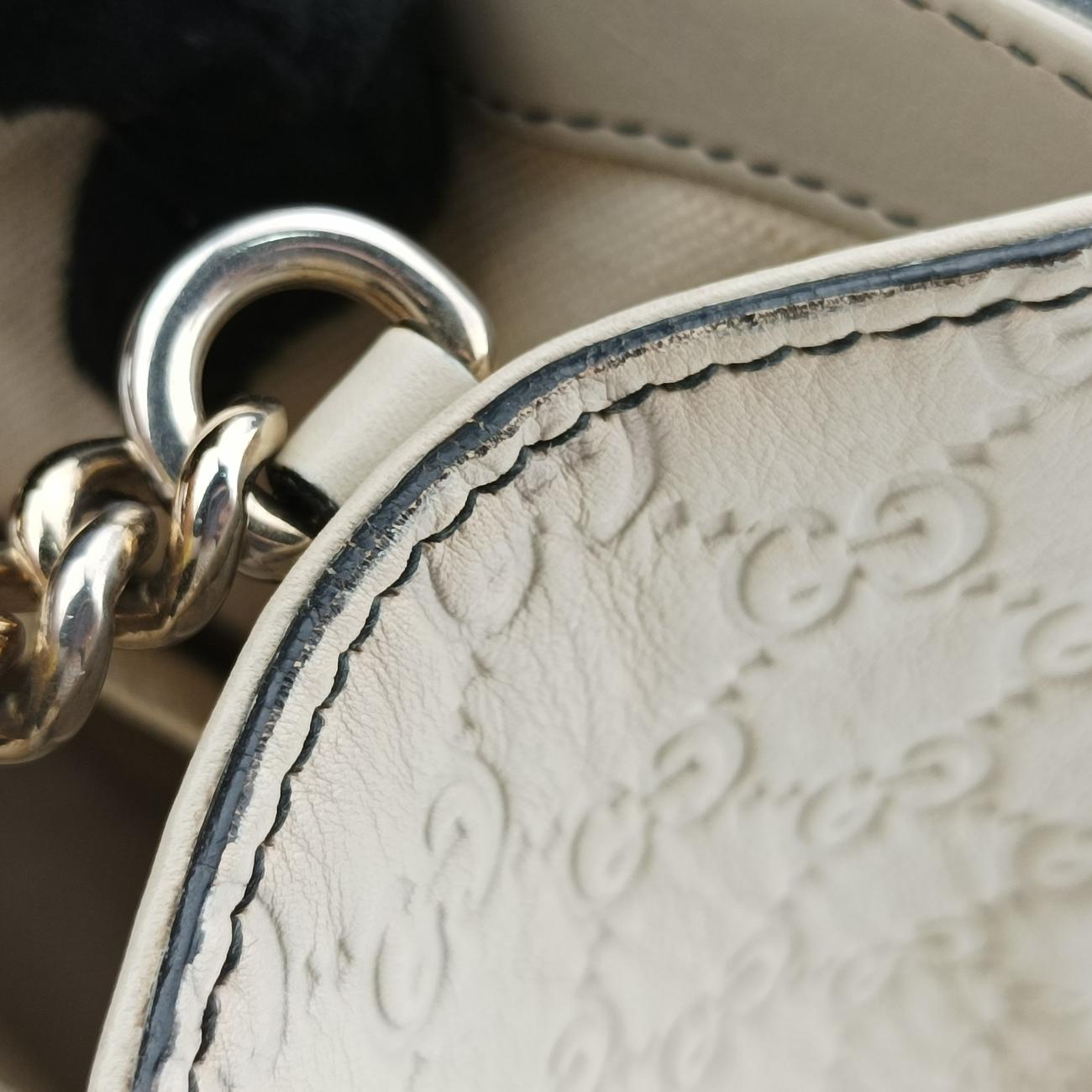 EmilyWhiteLeather295402Lot number unknownエミリーホワイトレザー295402製番不明