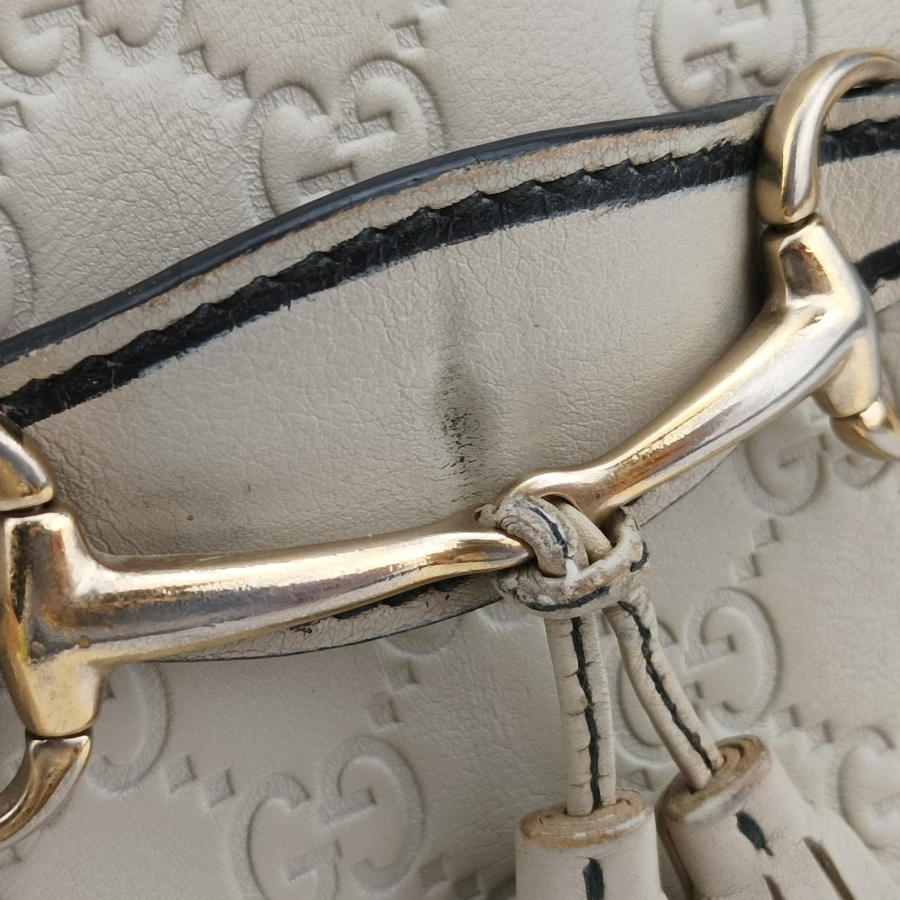 EmilyWhiteLeather295402Lot number unknownエミリーホワイトレザー295402製番不明