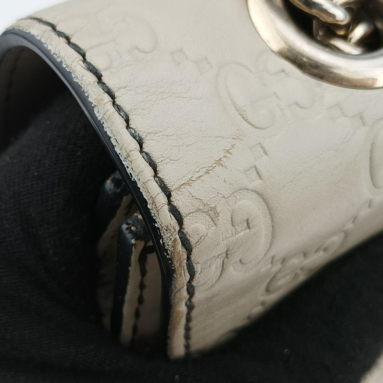 EmilyWhiteLeather295402Lot number unknownエミリーホワイトレザー295402製番不明