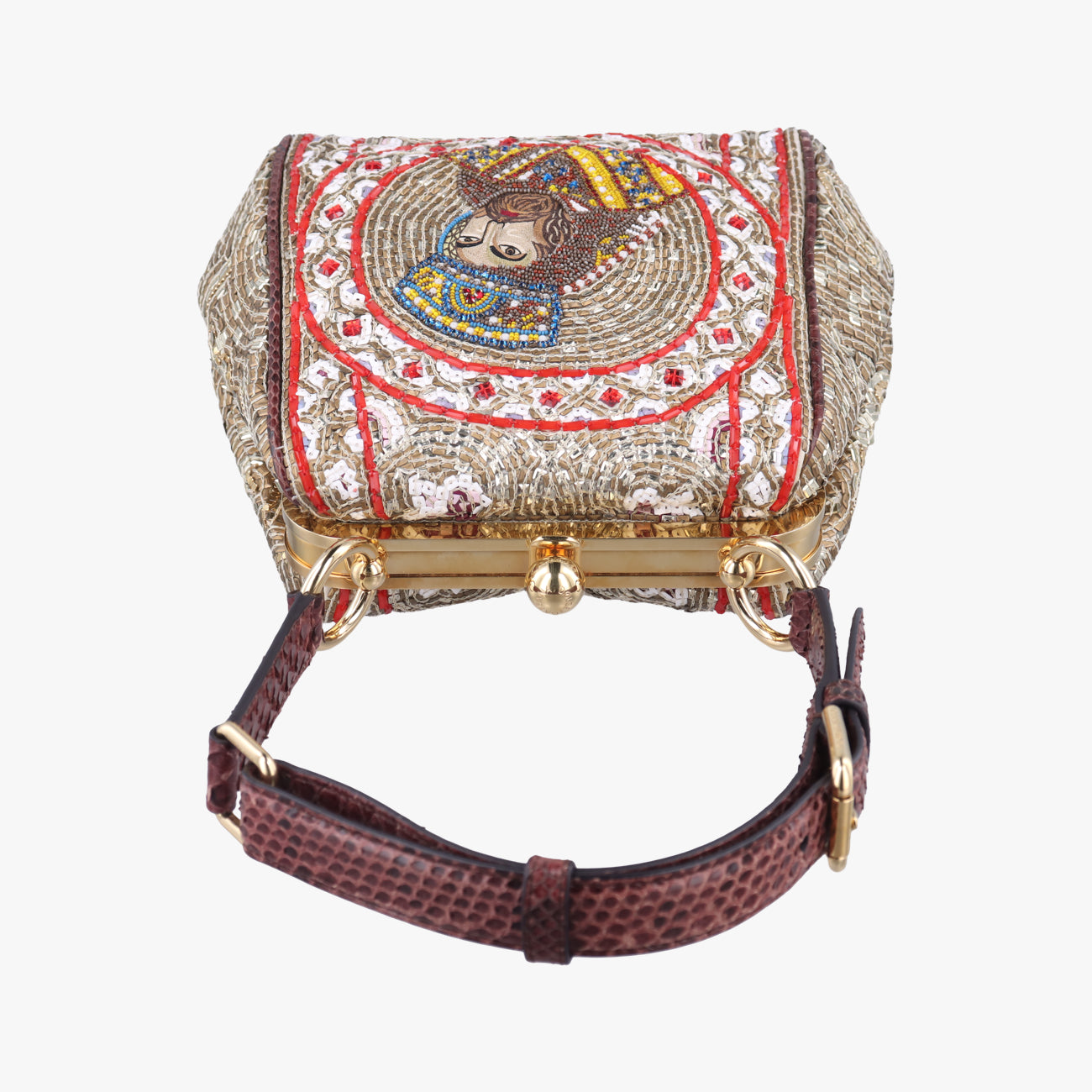 Python and Beads Agatha Mosaic King SatchelMulticolourbeadsパイソン ビーズ アガサ モザイク キング サッチェルマルチカラービーズ