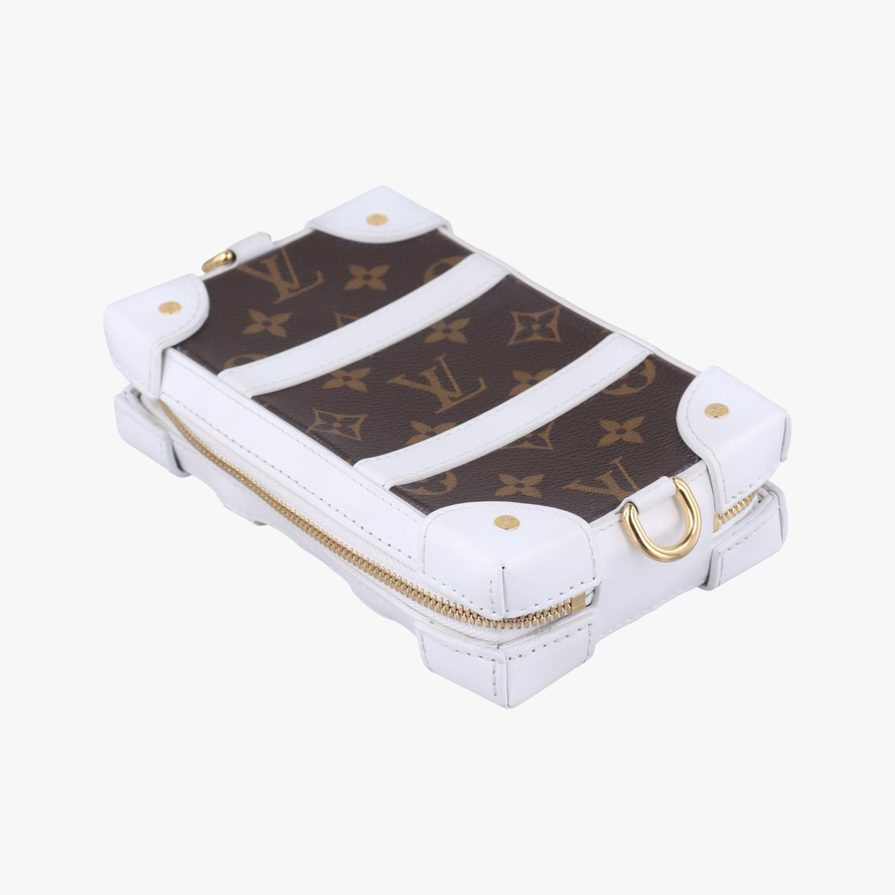 Soft Trunk Phone BoxBrown x WhiteMonogram Reverse CanvasM80102TJ4240 ICチップソフトトランク フォーンボックスモノグラム/ブラウン系× ホワイトモノグラムリバースキャンバスM80102TJ4240 ICチップ