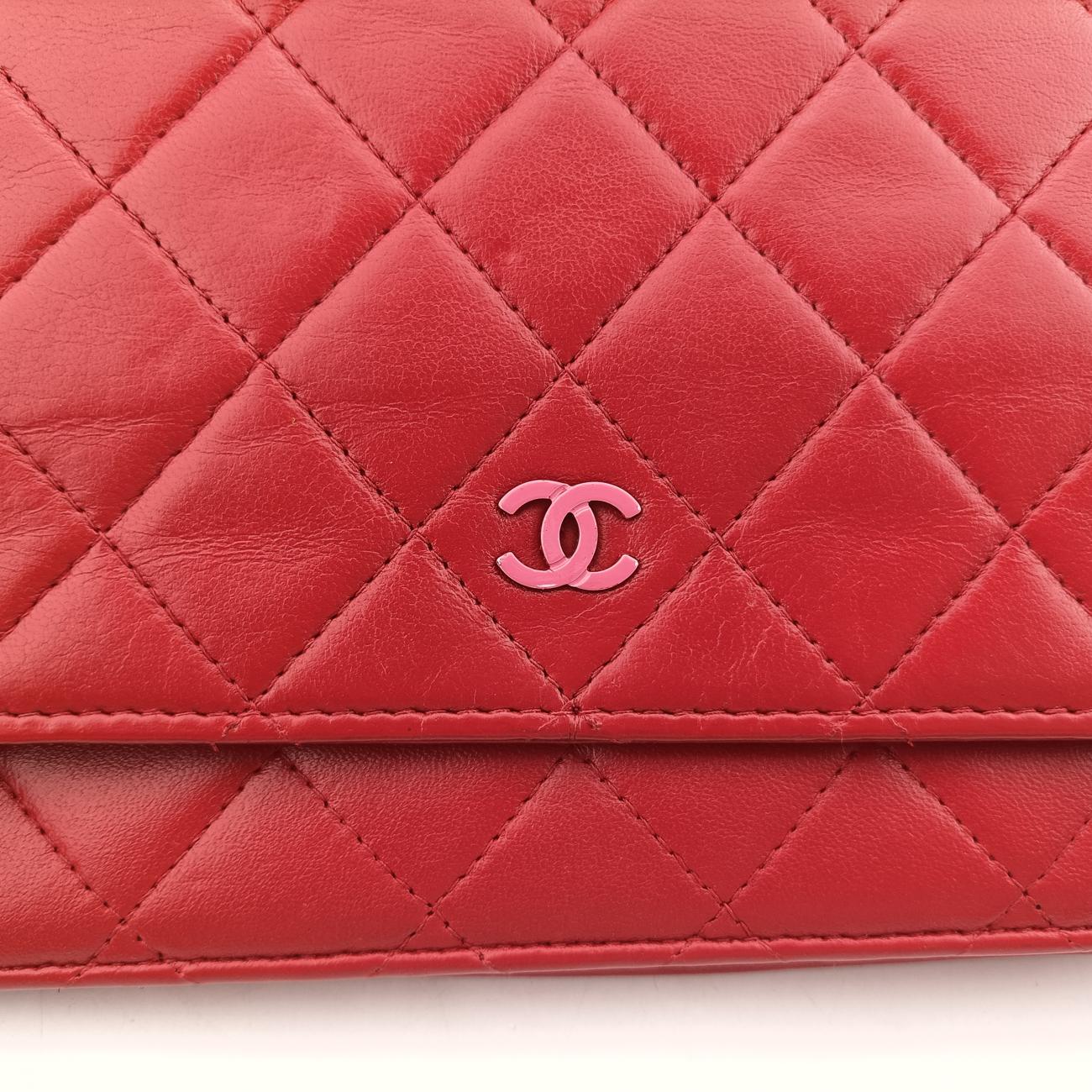 Matelasse coco markRedlambskinA3381420067656マトラッセ ココマークレッドラムスキンA3381420067656