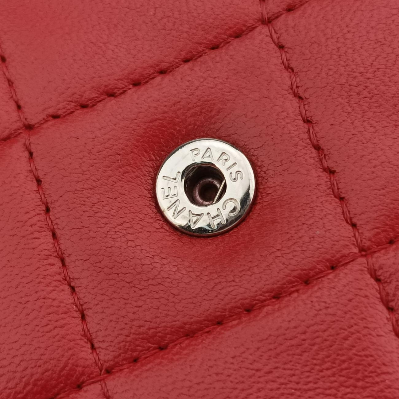 Matelasse coco markRedlambskinA3381420067656マトラッセ ココマークレッドラムスキンA3381420067656