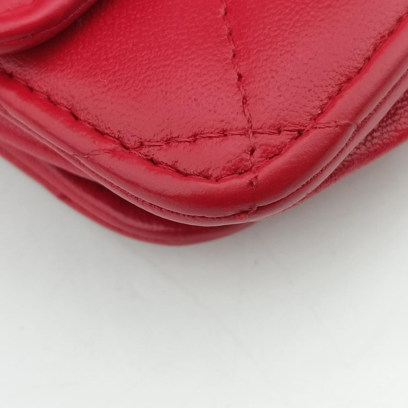 Matelasse coco markRedlambskinA3381420067656マトラッセ ココマークレッドラムスキンA3381420067656