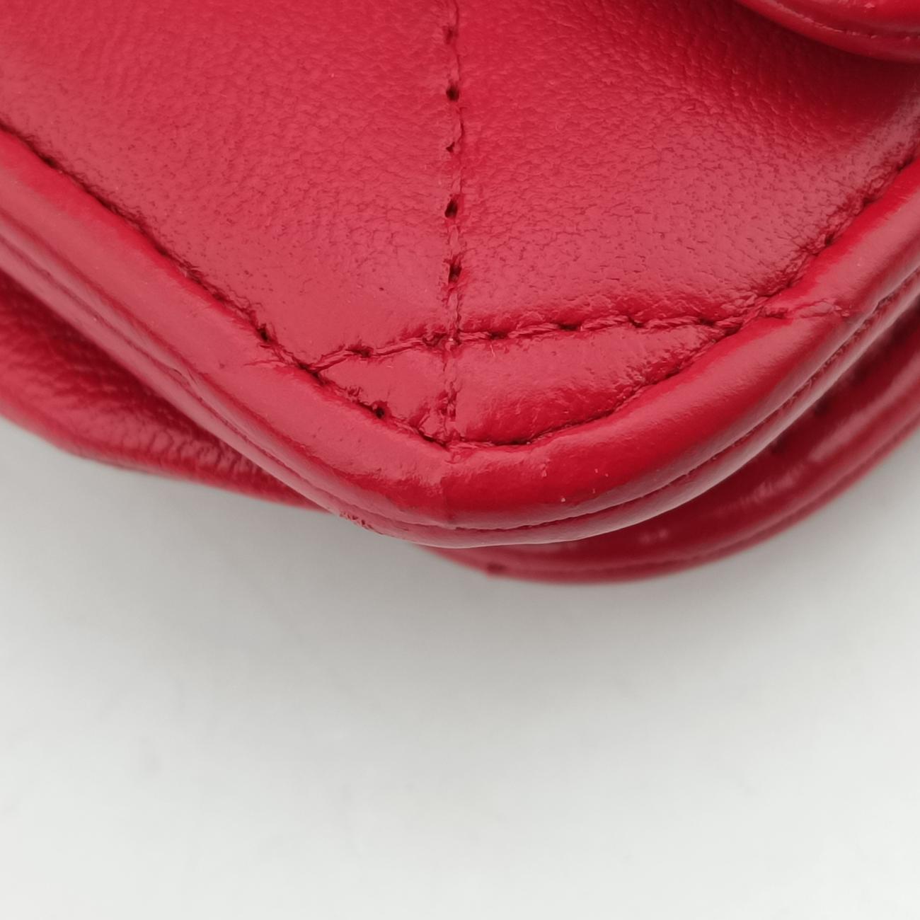 Matelasse coco markRedlambskinA3381420067656マトラッセ ココマークレッドラムスキンA3381420067656