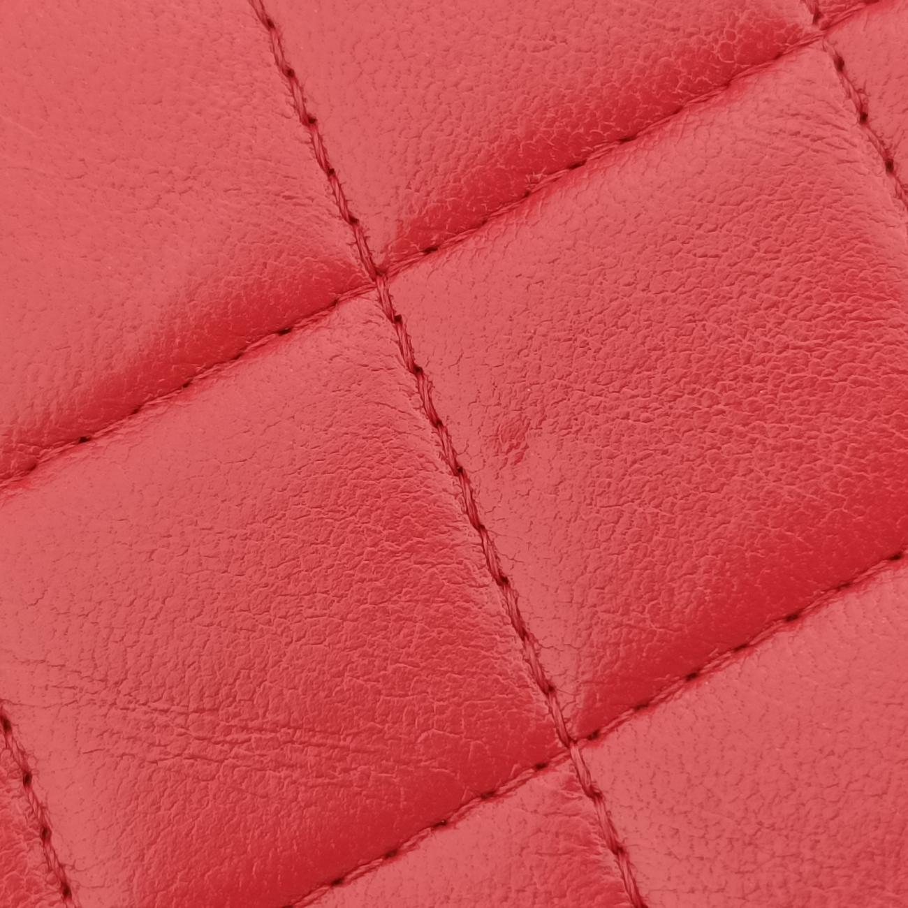 Matelasse coco markRedlambskinA3381420067656マトラッセ ココマークレッドラムスキンA3381420067656