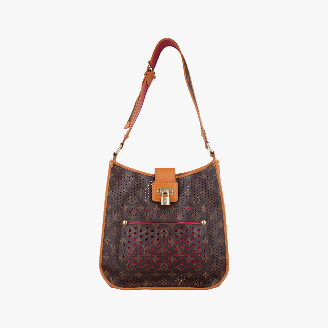 Musettebrown×FUCHSIAMonogram PerforatedM95172Lot number unknownミュゼットモノグラム/ブラウン系×フューシャモノグラム ペルフォM95172製番不明