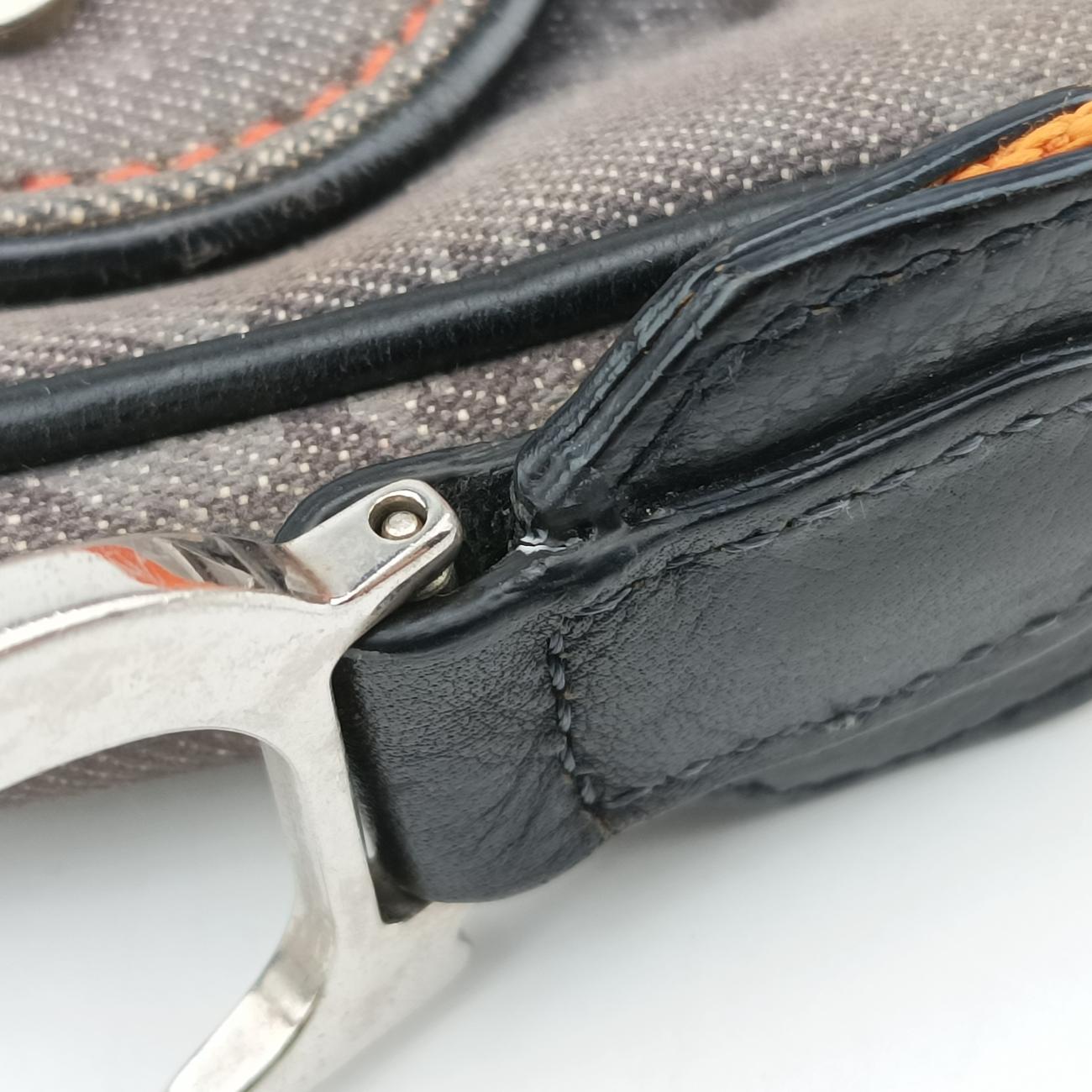 Vintage 2005 Flight Line Trotter Monogram LogoGrey×Orangejacquard08-RU-1005ヴィンテージ 2005 フライトライン トロッター モノグラム ロゴグレー×オレンジジャガード08-RU-1005