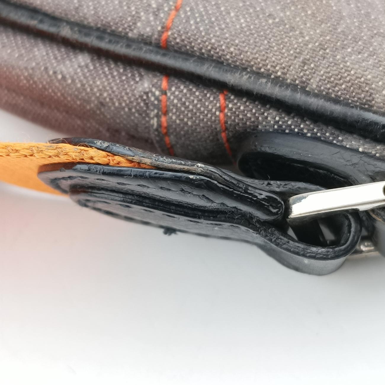 Vintage 2005 Flight Line Trotter Monogram LogoGrey×Orangejacquard08-RU-1005ヴィンテージ 2005 フライトライン トロッター モノグラム ロゴグレー×オレンジジャガード08-RU-1005