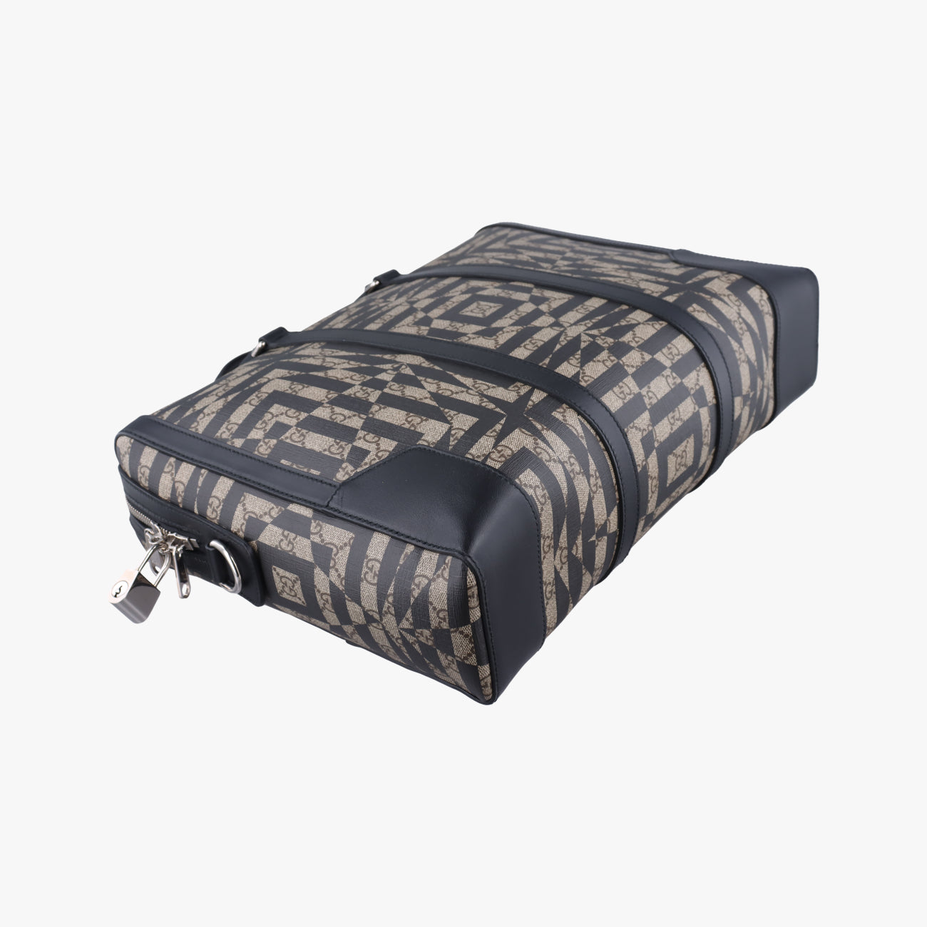 KALEIDObeige×blackPVC coated canvas406384E018901766カレイドベージュ×ブラックPVCコーティングキャンバス406384E018901766