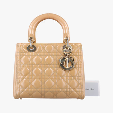 Lady DiorbeigePatent14B-MA-0112レディディオールベージュパテント14B-MA-0112