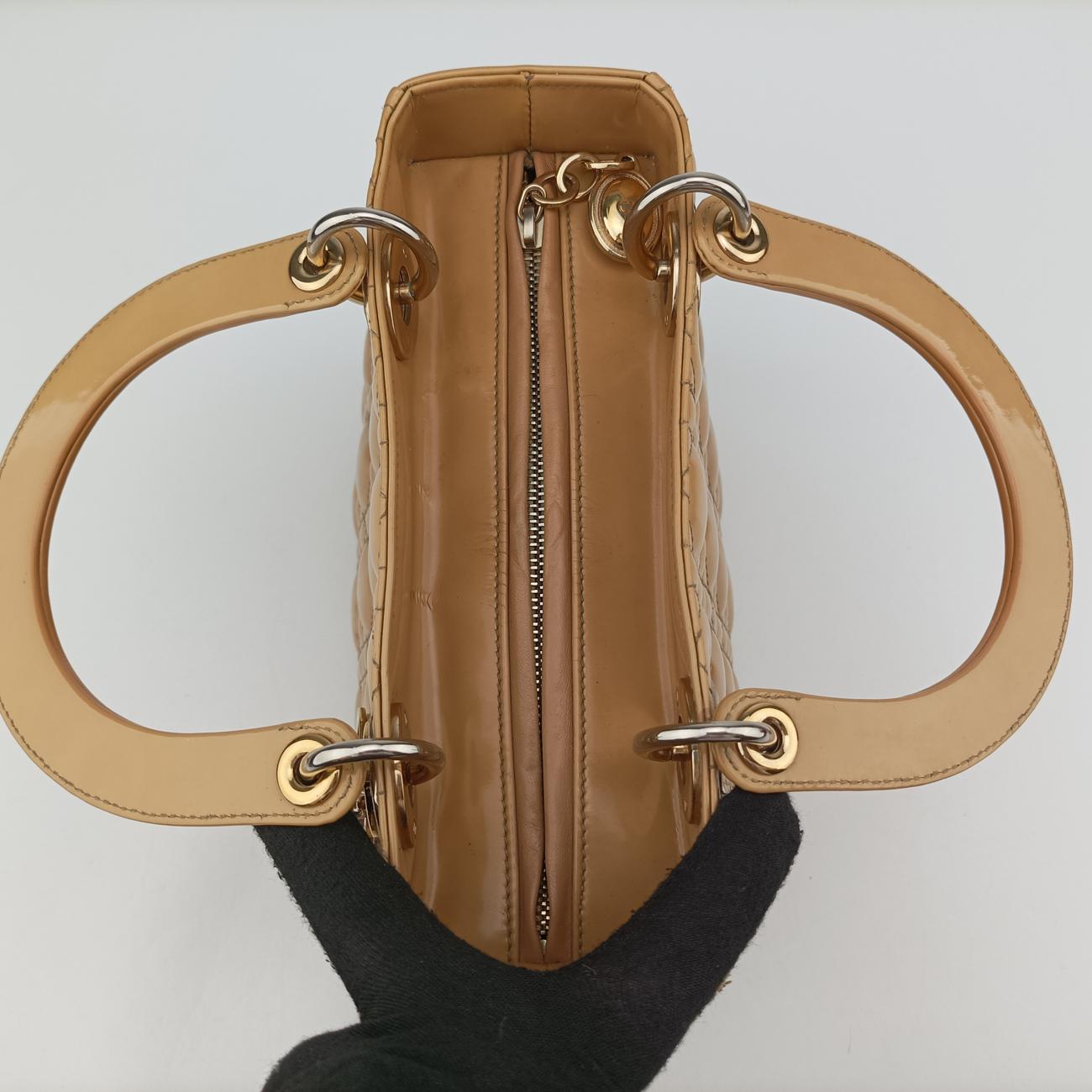 Lady DiorbeigePatent14B-MA-0112レディディオールベージュパテント14B-MA-0112