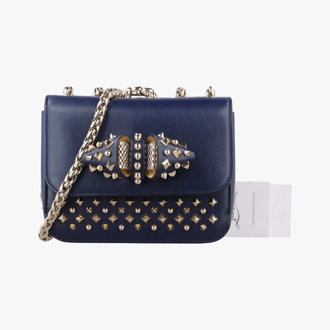 Night Tudor Spikes Small Sweet CharityNavyLeatherナイトチューダースパイクススモールスイートチャリティネイビーレザー