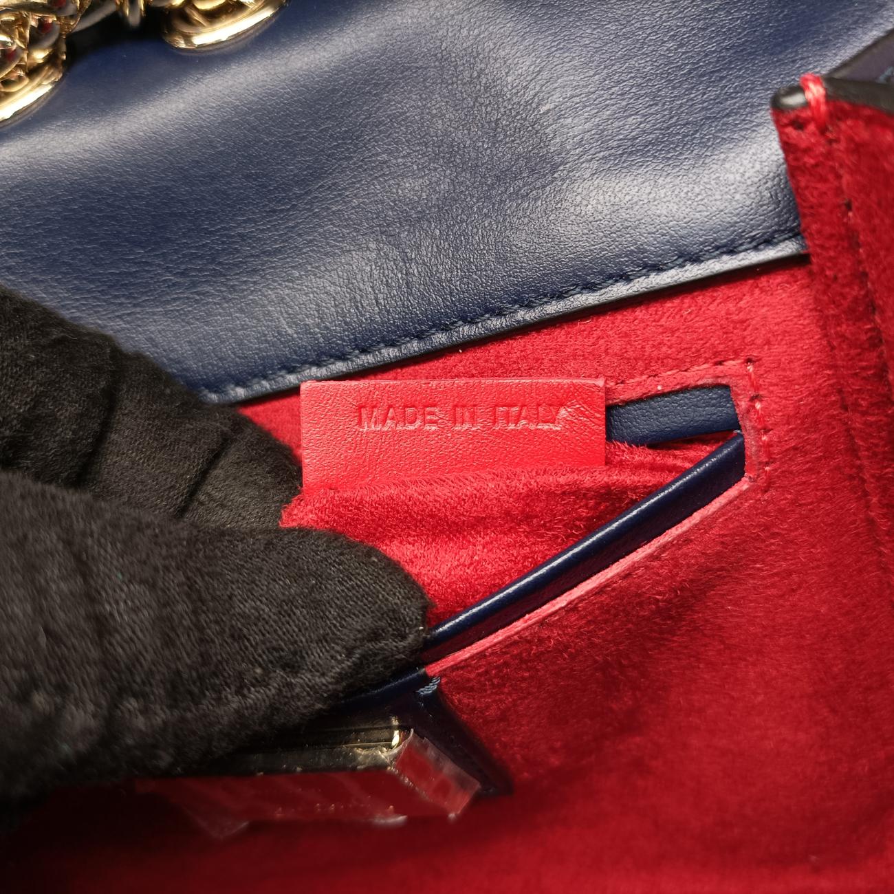 Night Tudor Spikes Small Sweet CharityNavyLeatherナイトチューダースパイクススモールスイートチャリティネイビーレザー