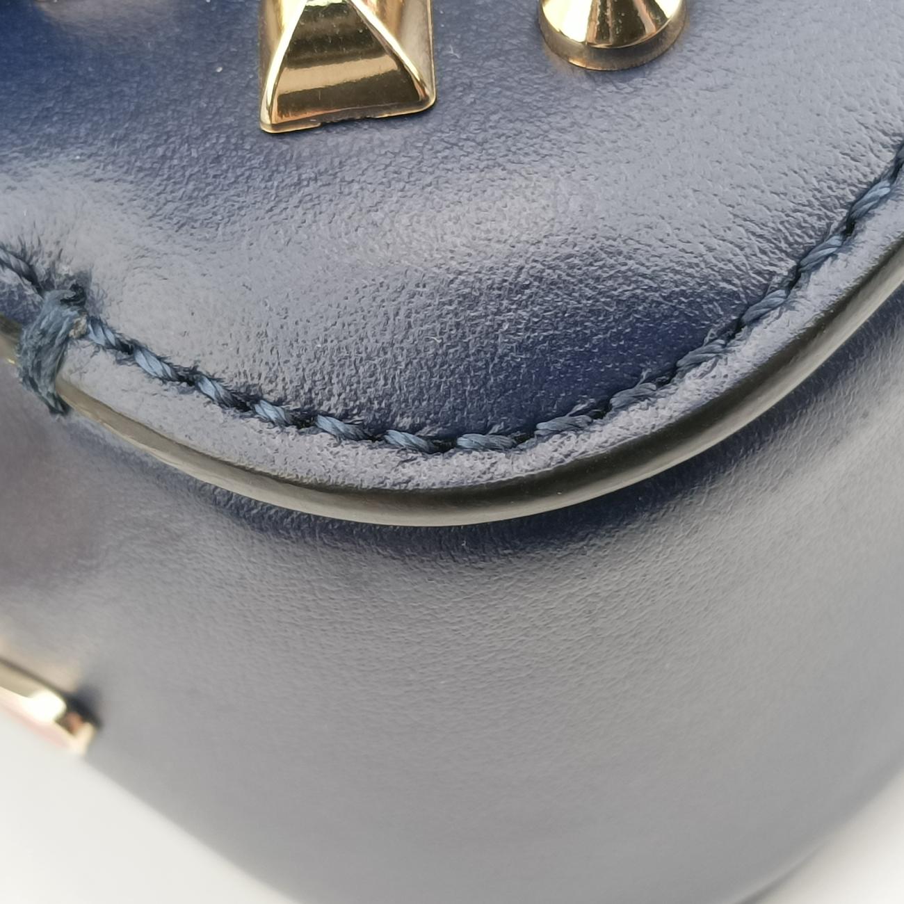 Night Tudor Spikes Small Sweet CharityNavyLeatherナイトチューダースパイクススモールスイートチャリティネイビーレザー