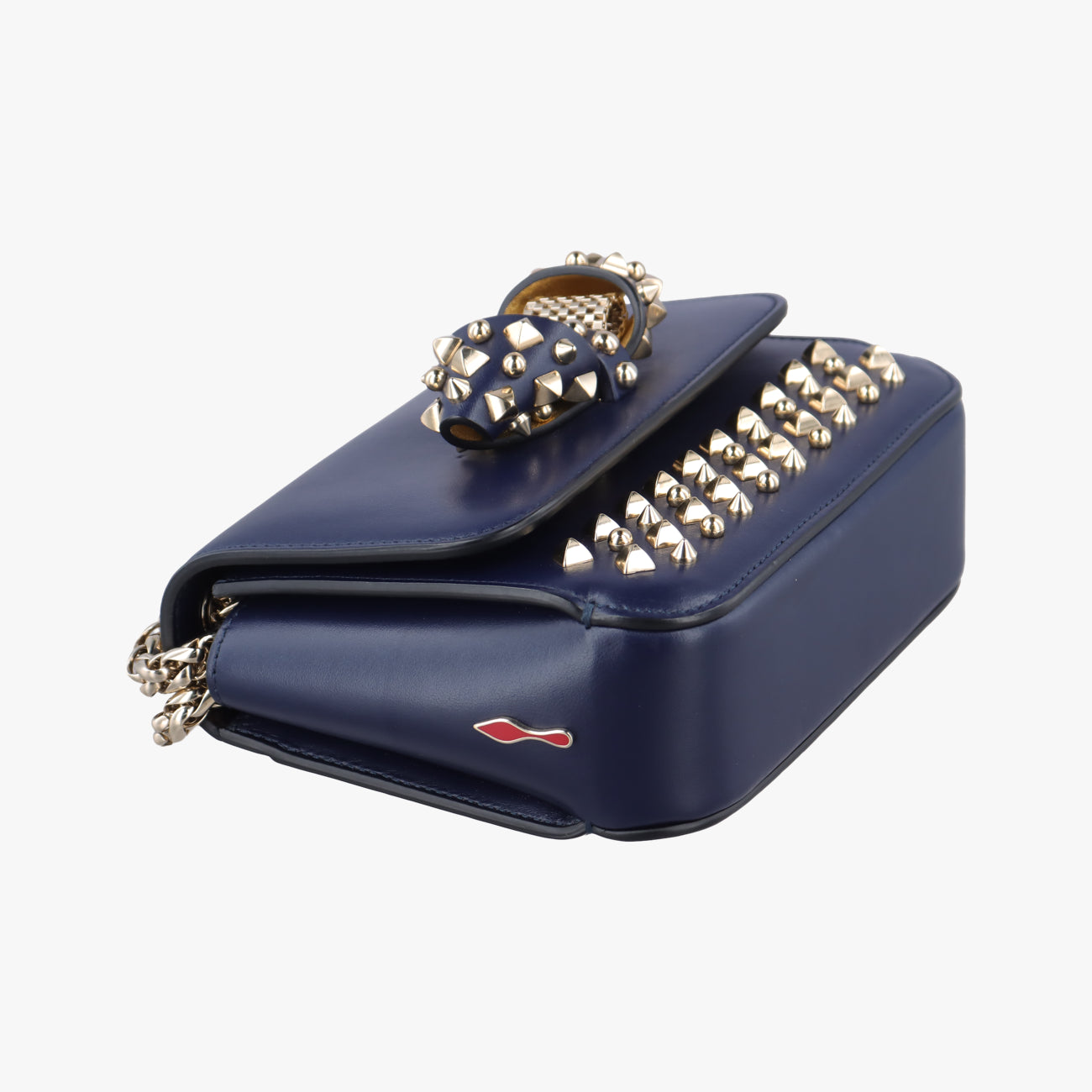 Night Tudor Spikes Small Sweet CharityNavyLeatherナイトチューダースパイクススモールスイートチャリティネイビーレザー