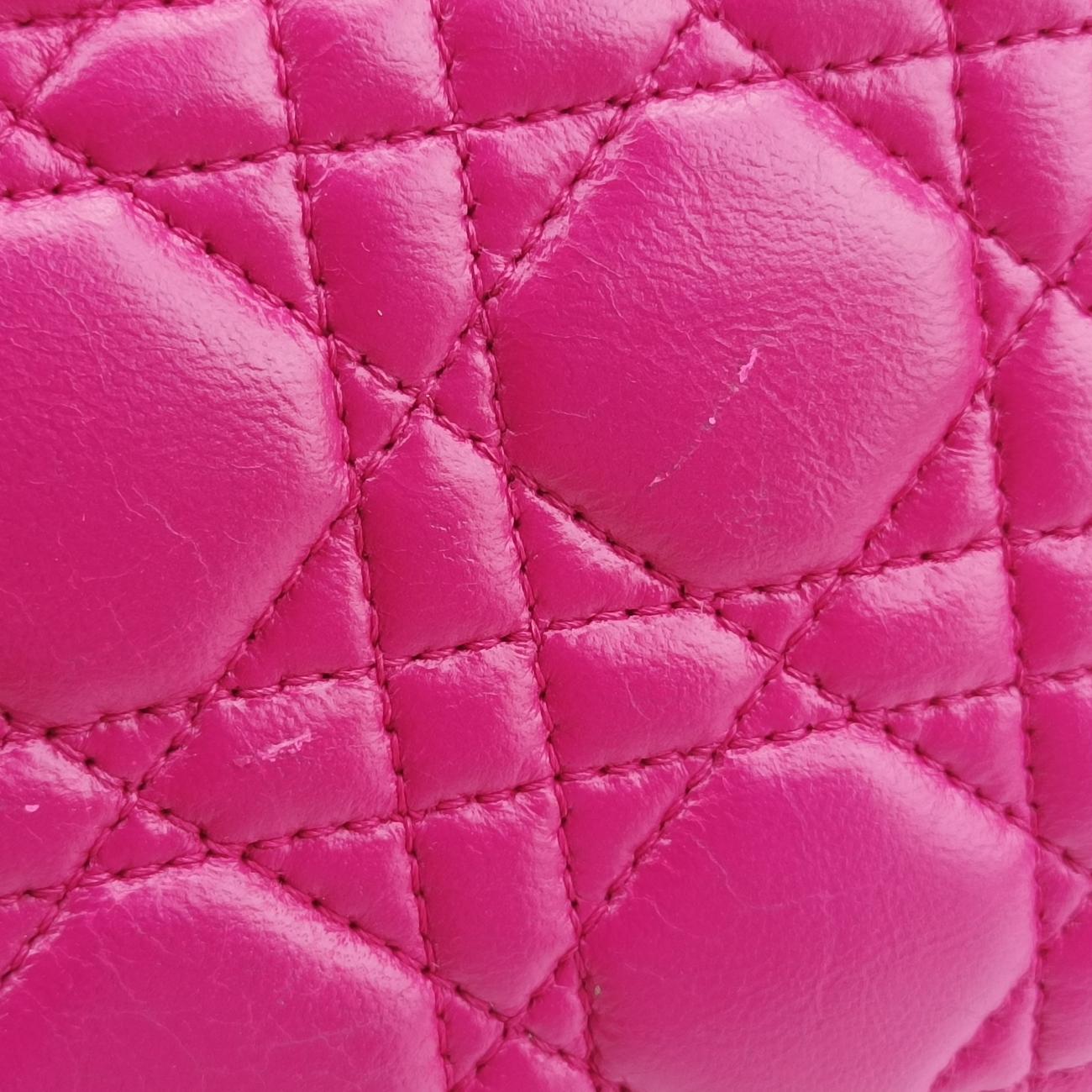 Cannage Dior Soft ShoppingRoselambskin01-BO-0144ディオールソフトローズ レッドラムスキン01-BO-0144