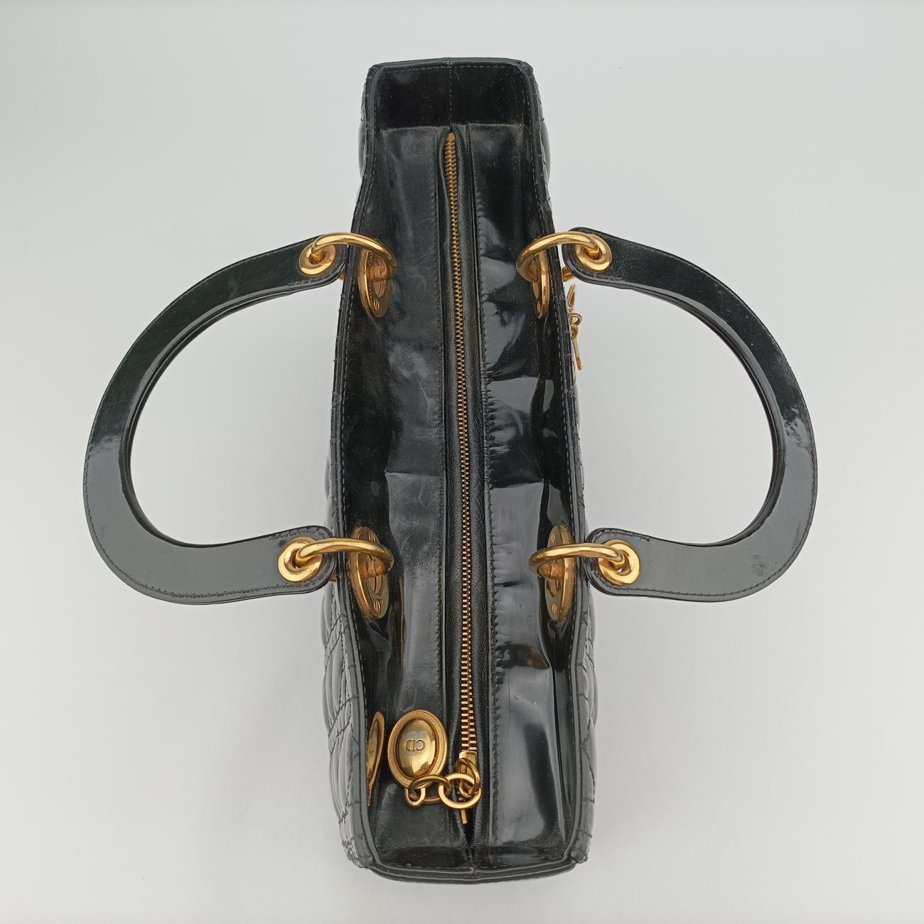 Lady DiorBlackPatent08-MA-1029レディディオールブラックパテント08-MA-1029