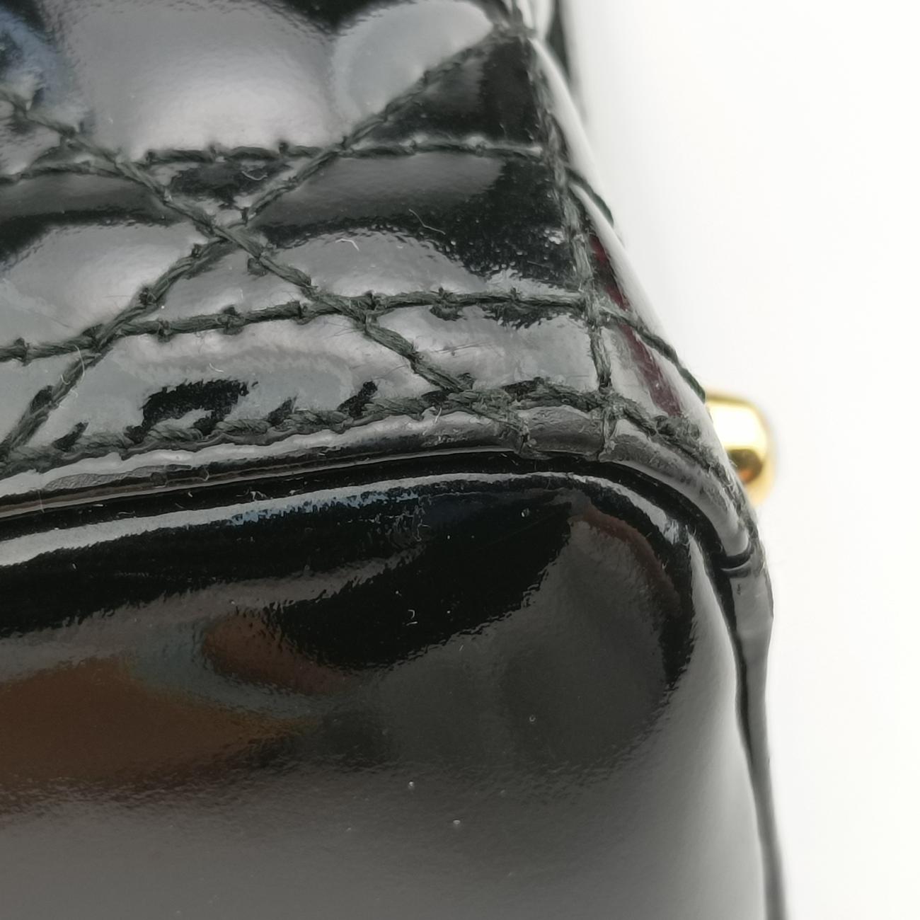 Lady DiorBlackPatent08-MA-1029レディディオールブラックパテント08-MA-1029