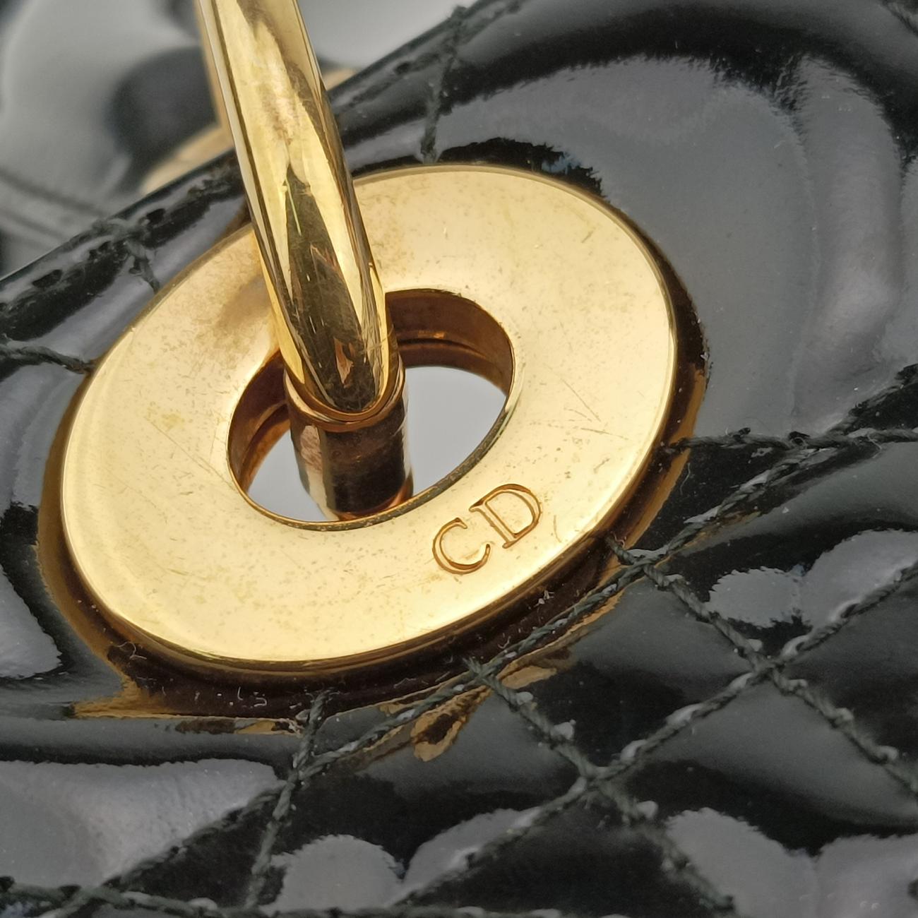 Lady DiorBlackPatent08-MA-1029レディディオールブラックパテント08-MA-1029