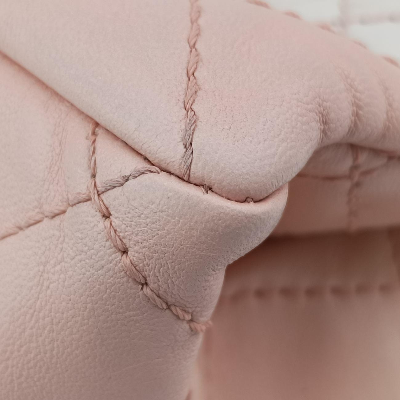 2.55 double flap MatelassePink×BeigelambskinA37590128872382.55 ダブルフラップマトラッセピンク×ベージュラムスキンA3759012887238